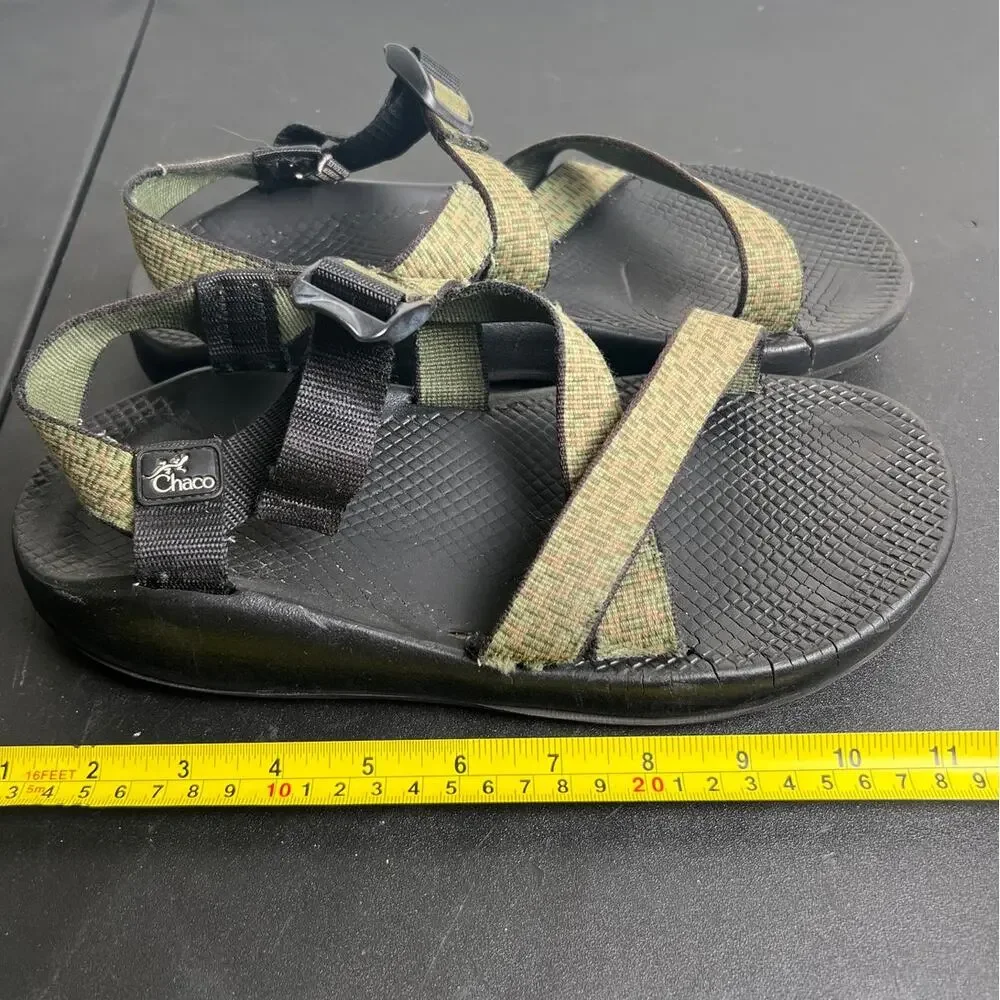 Chaco Men's Brown and Green Sandals Men’s 10